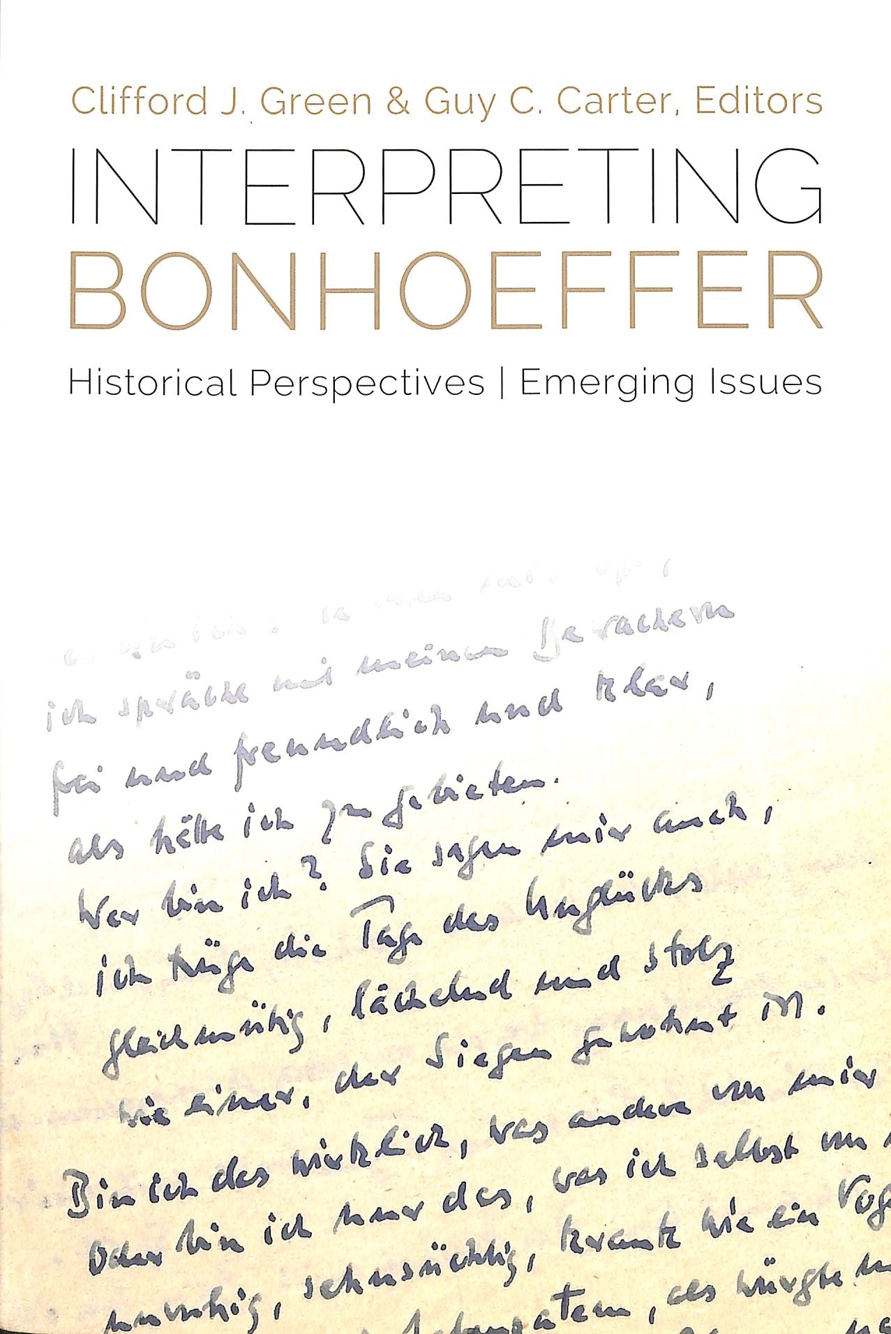 Interpreting Bonhoeffer