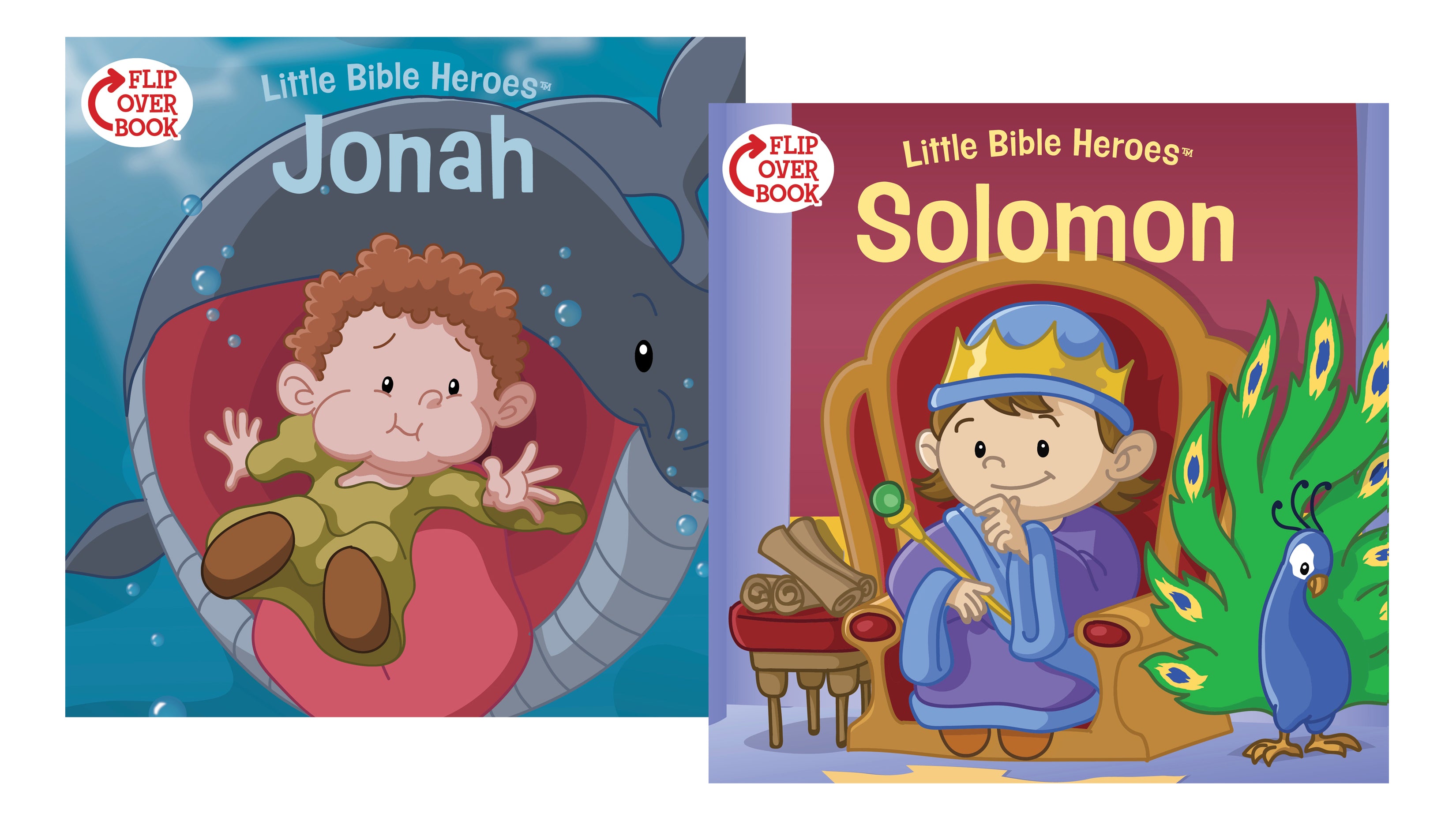 Solomon/Jonah Flip-Over Book (Little Bible Heroes Series)
