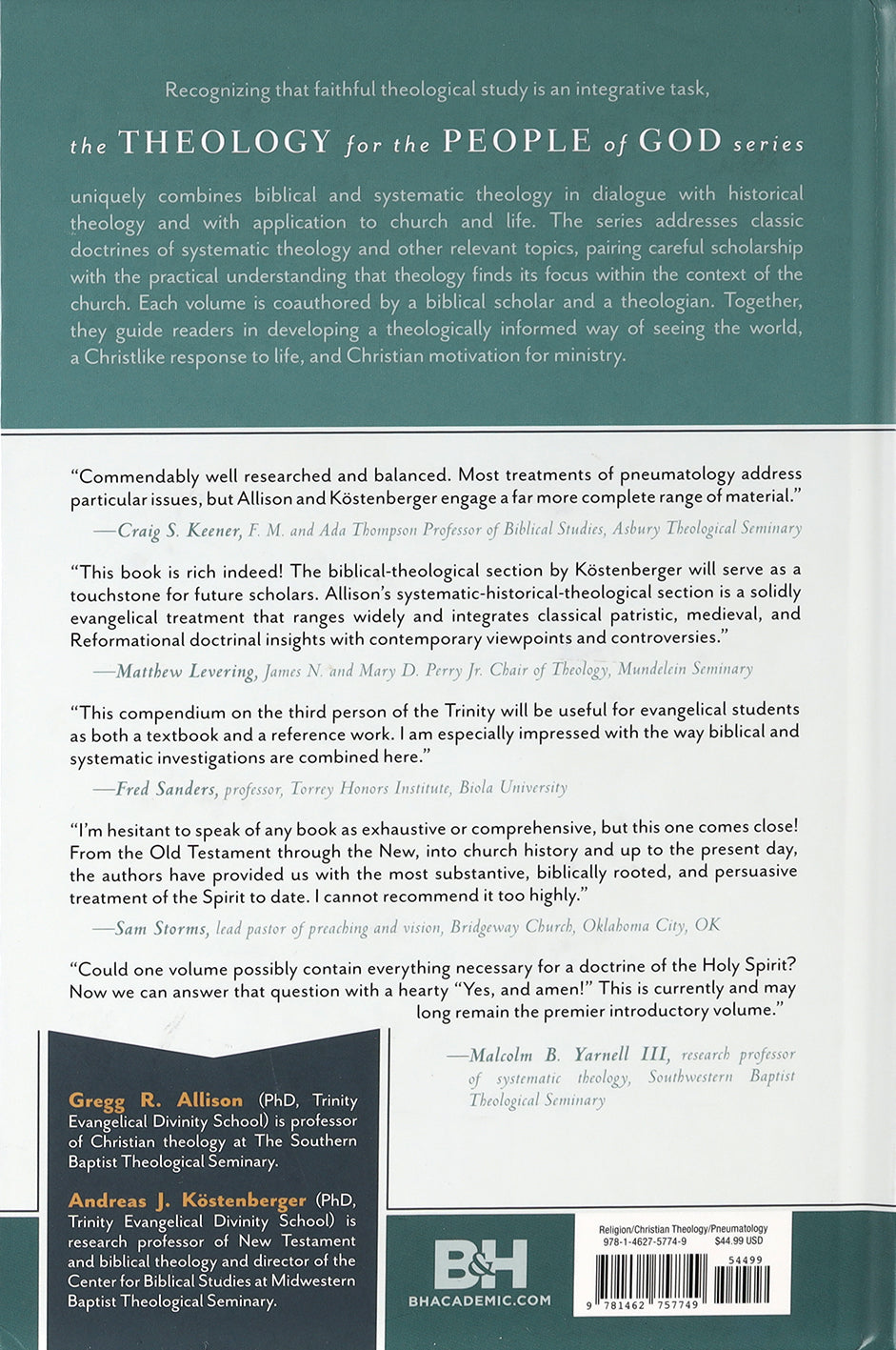 The Holy Spirit (Theology For The People Of God Series)