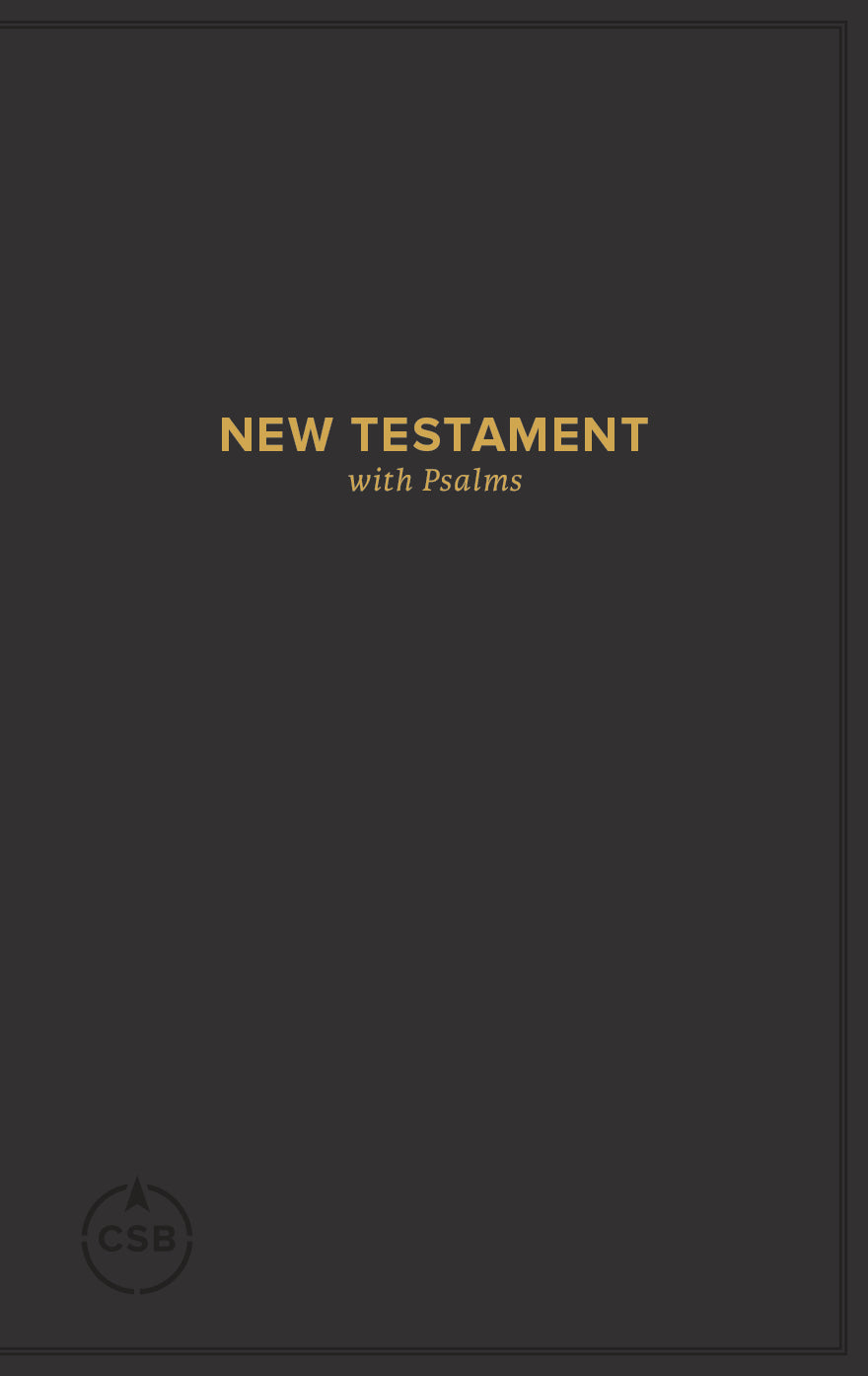 CSB Pocket New Testament With Psalms Black