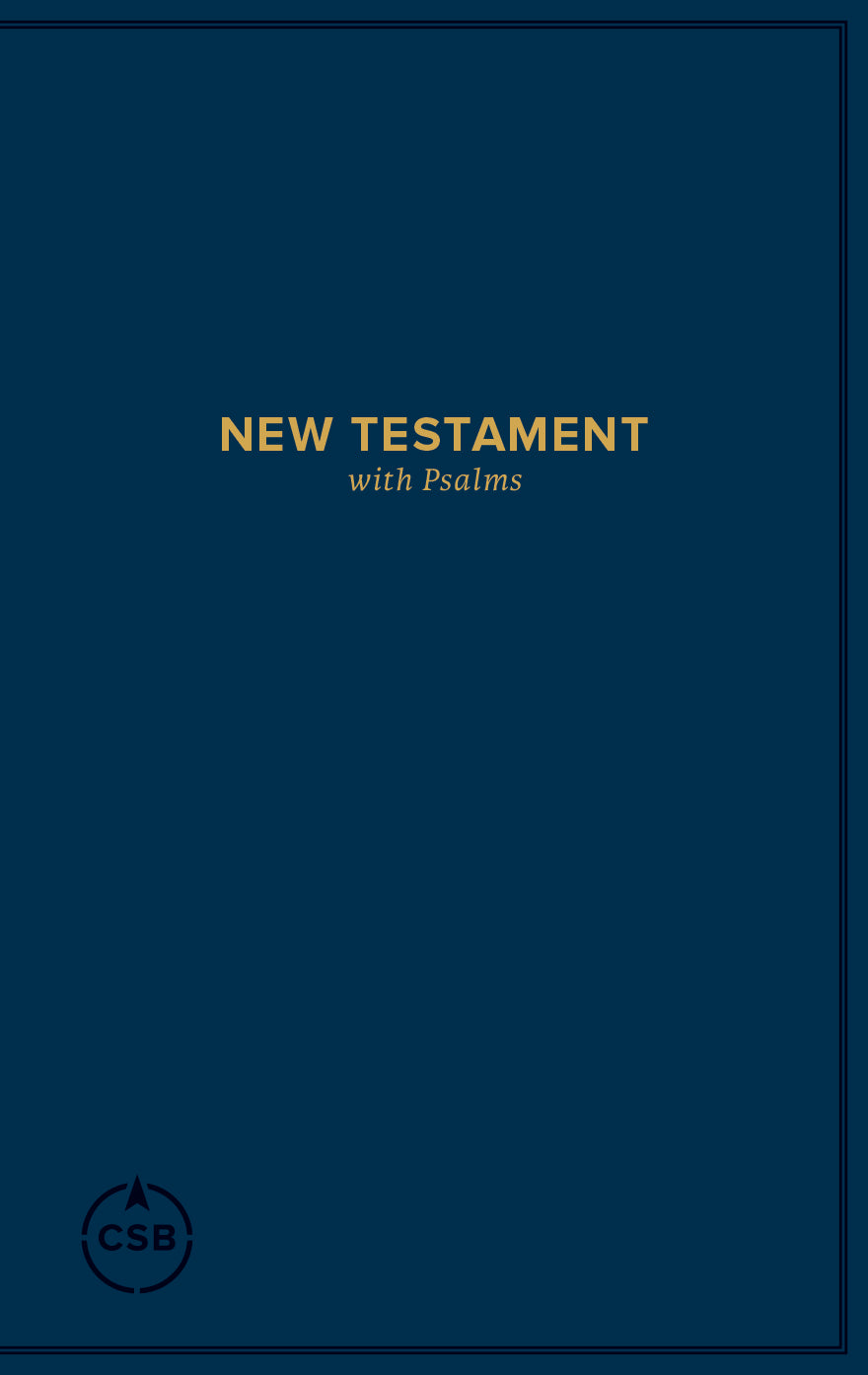 CSB Pocket New Testament With Psalms Navy