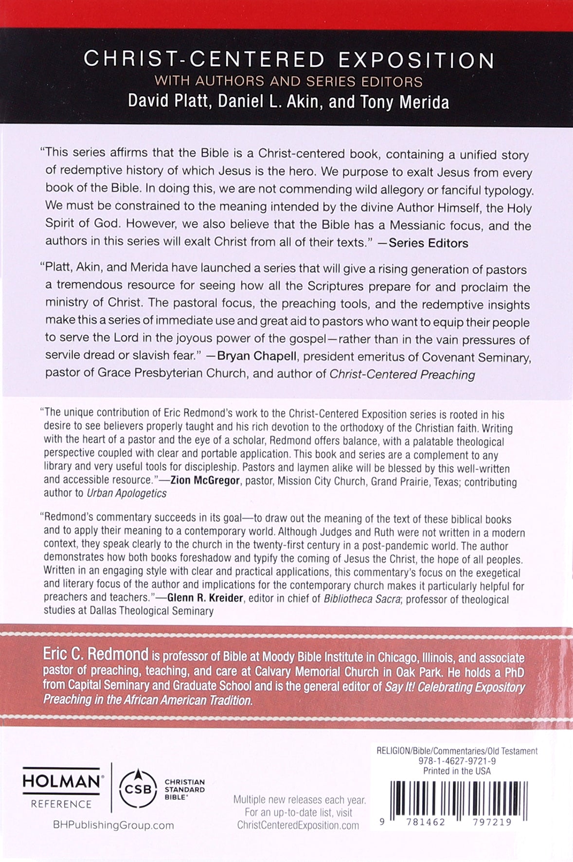 Exalting Jesus in Judges & Ruth (Christ Centered Exposition Commentary Series)