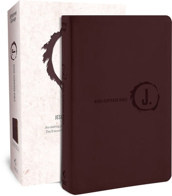 NLT Jesus-Centered Bible, Brown (Red Letter Edition)