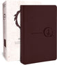 NLT Jesus-Centered Bible, Brown (Red Letter Edition)
