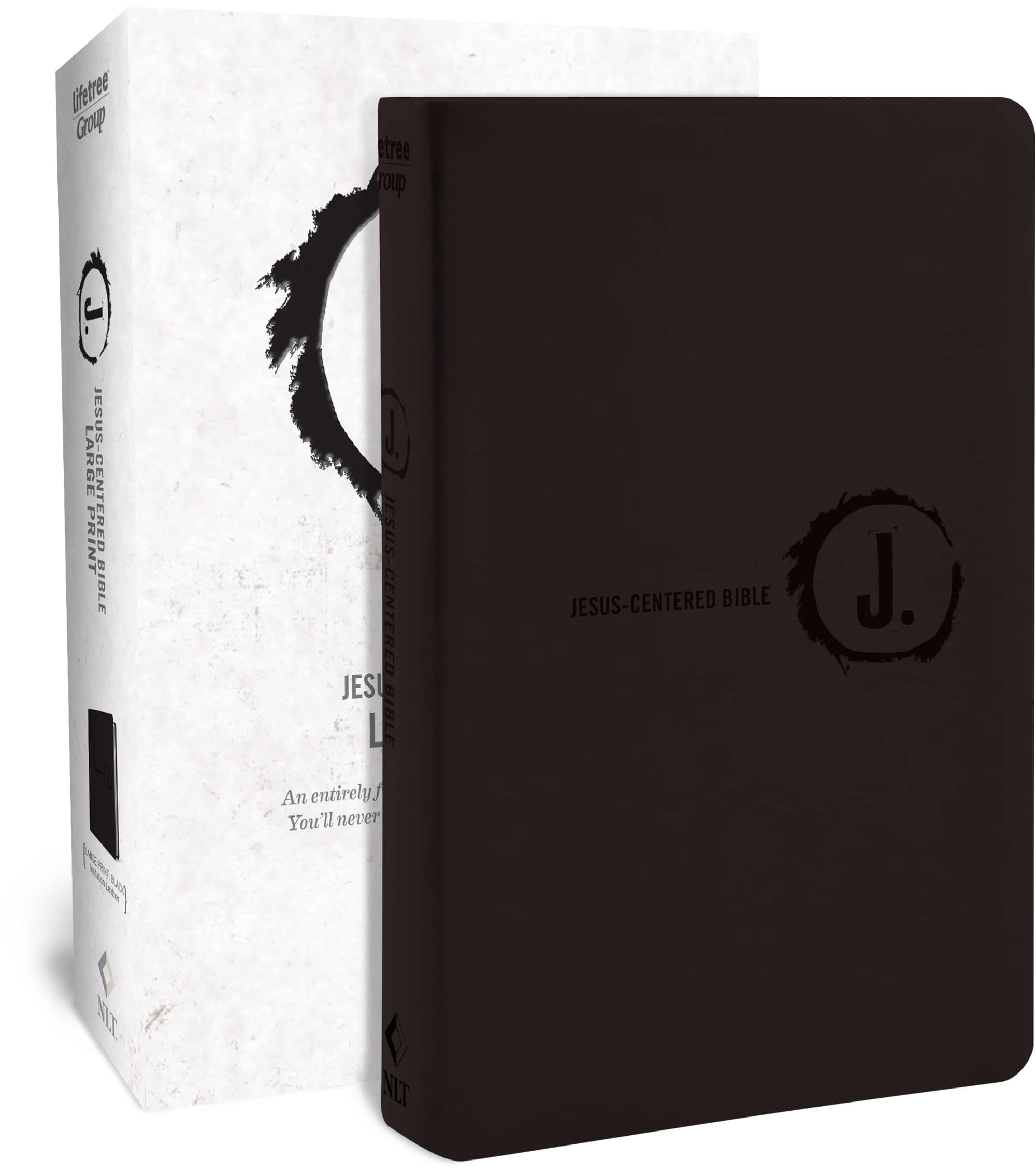NLT Jesus-Centered Bible, Large Print, Black (Red Letter Edition)