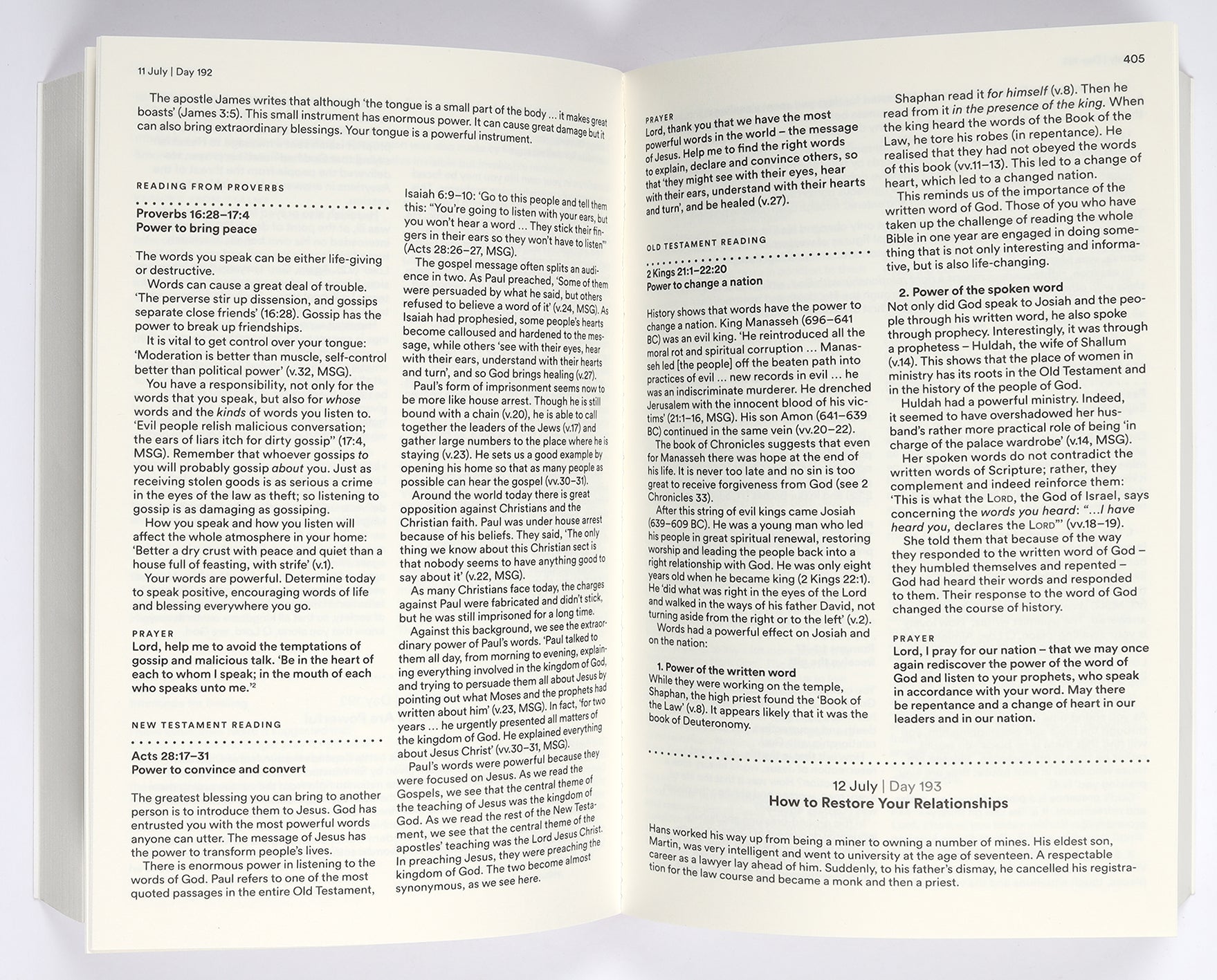 The Bible in One Year: A Commentary