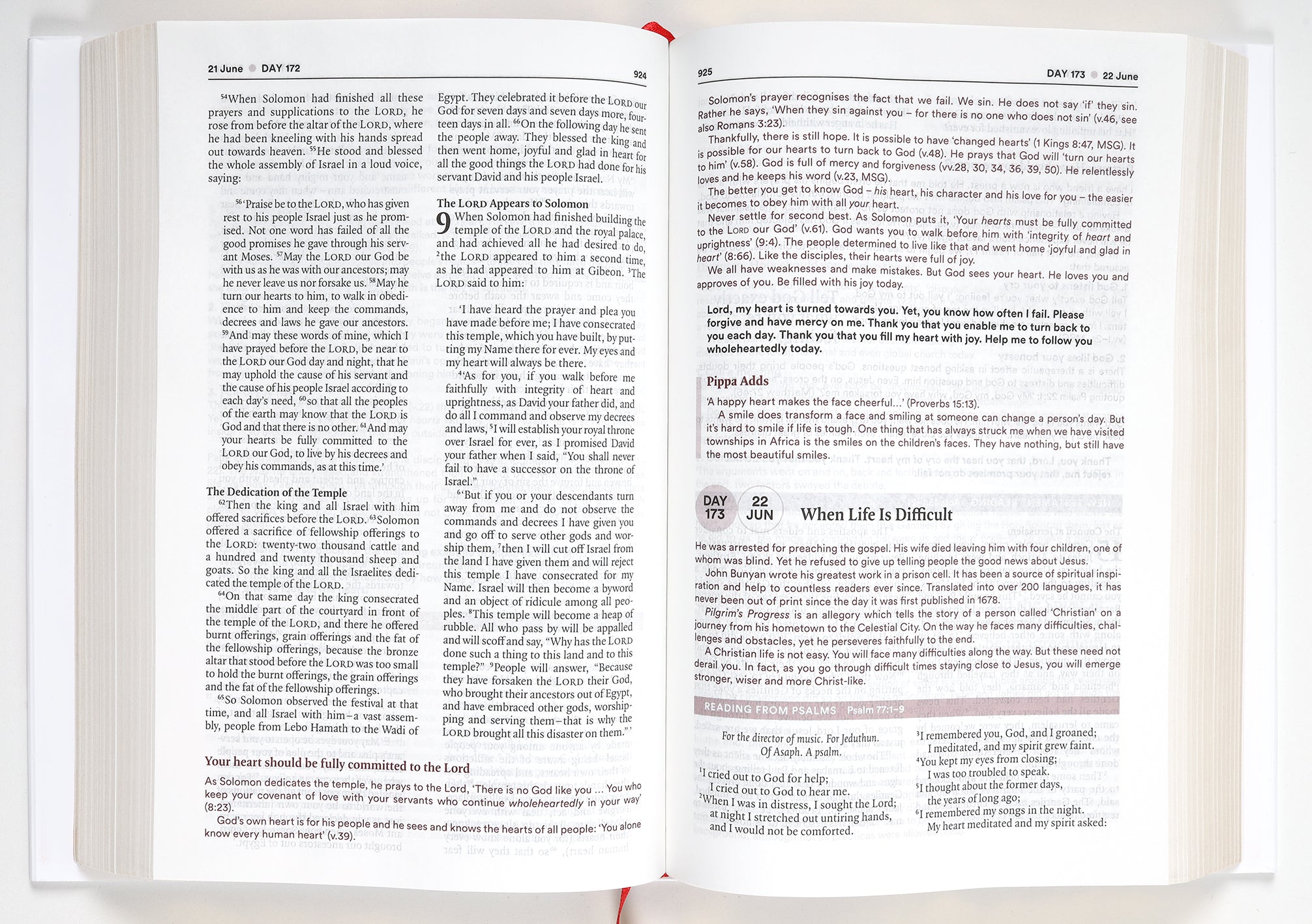 NIV Bible in One Year With Daily Commentary