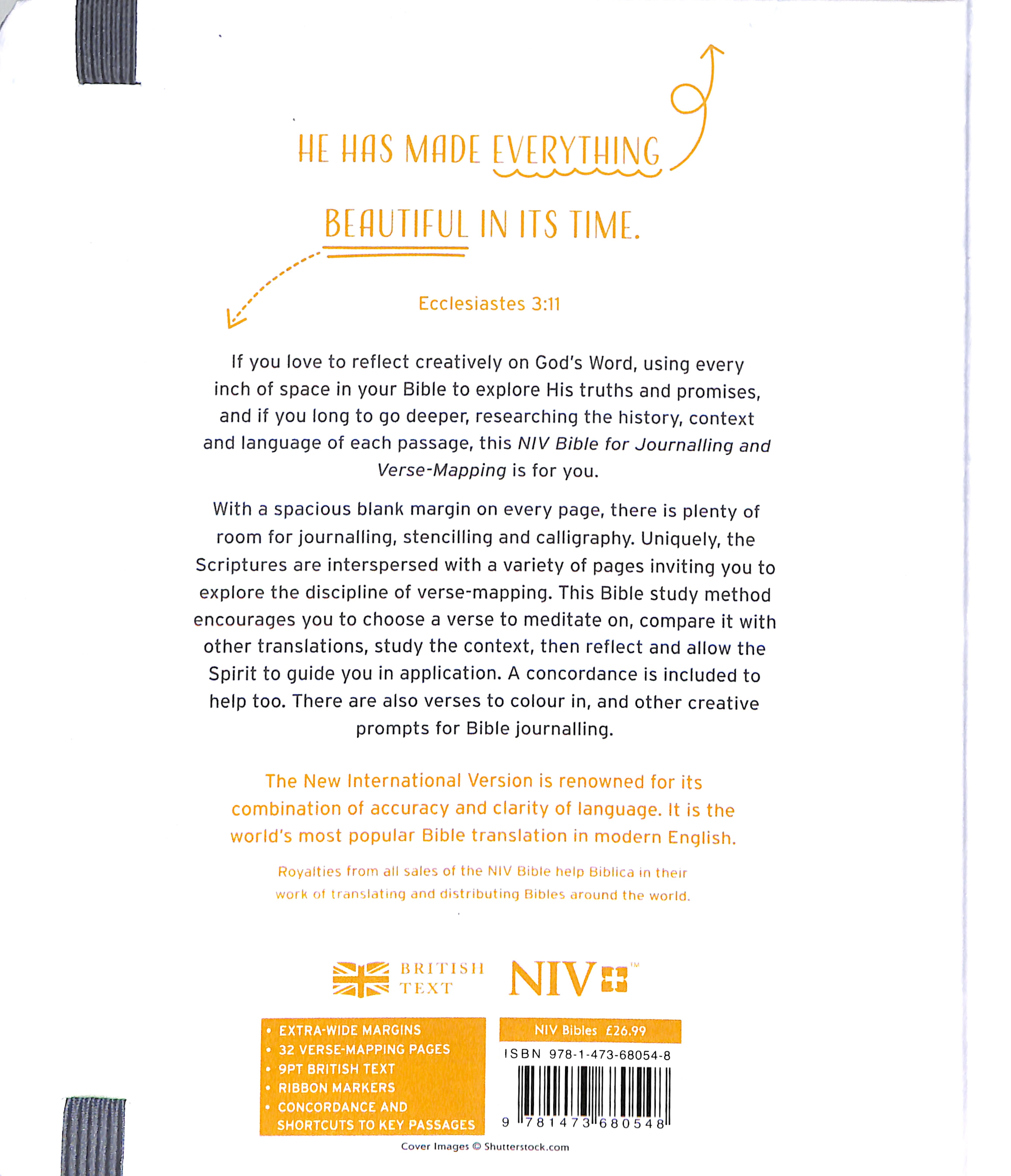 NIV Verse Mapping Bible Kintsugi Grey