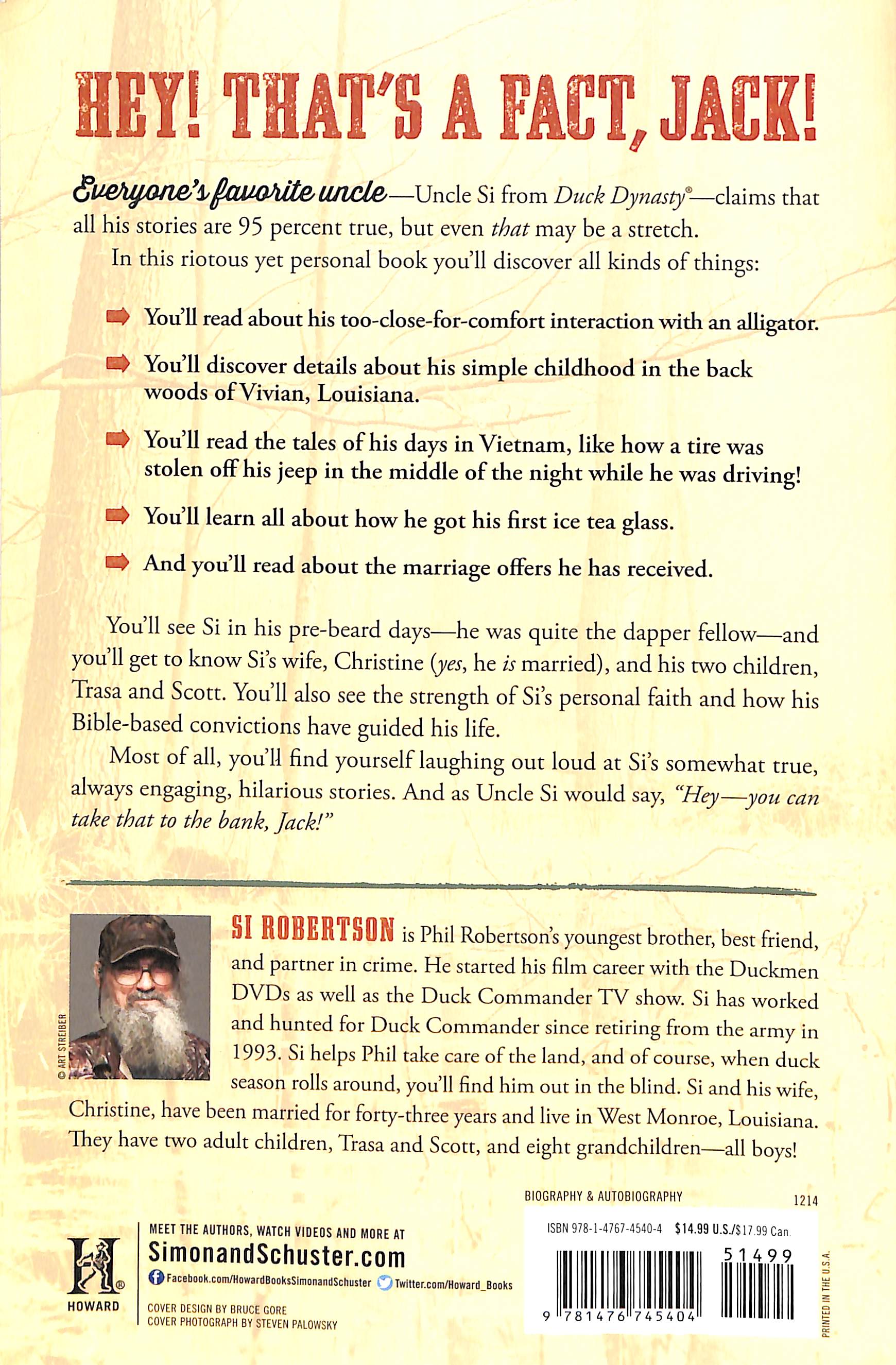 Si-Cology 1: Tales and Wisdom From Duck Dynasty's Favorite Uncle