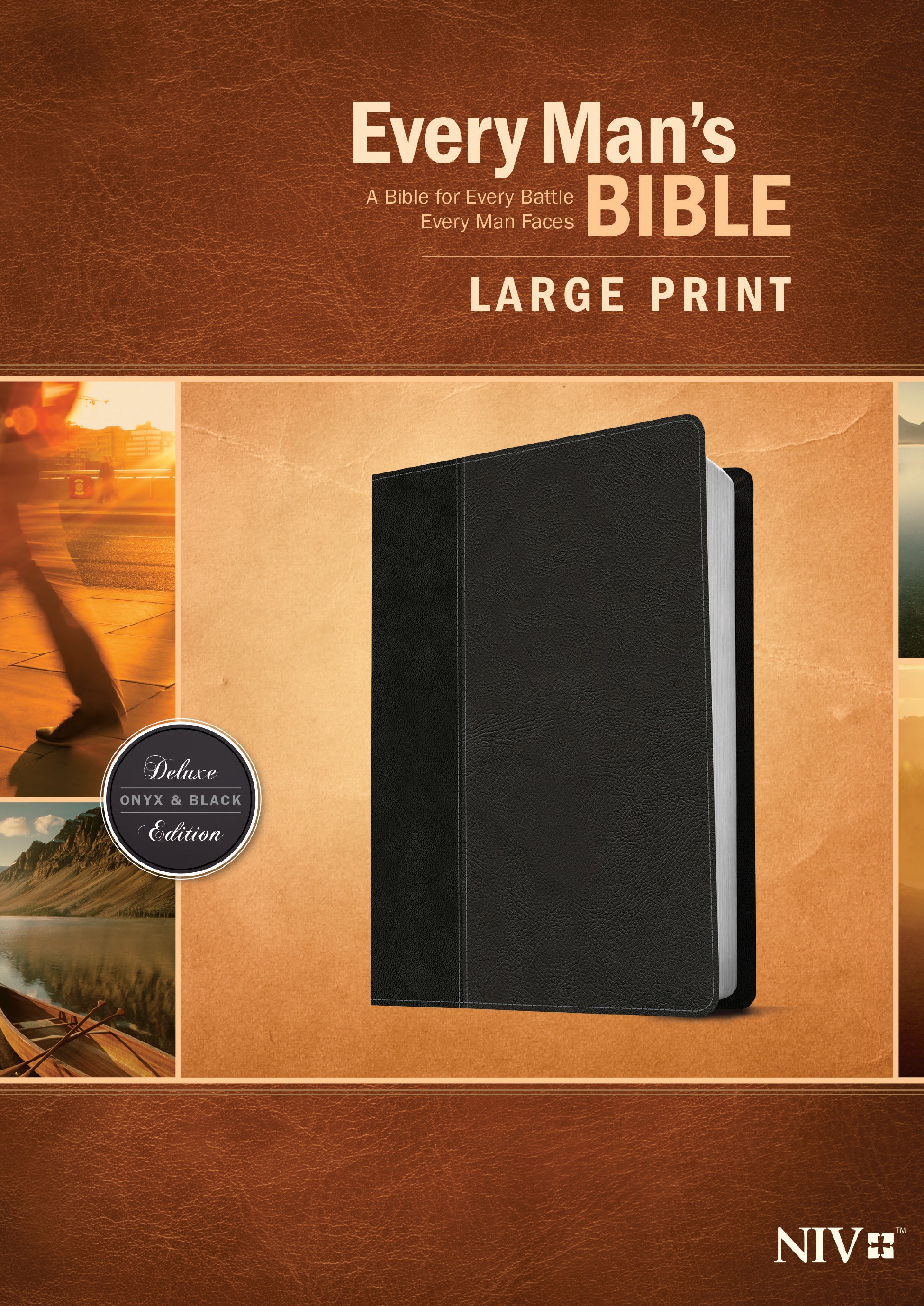 NIV Every Man's Bible Large Print Onyx/Black (Black Letter Edition)