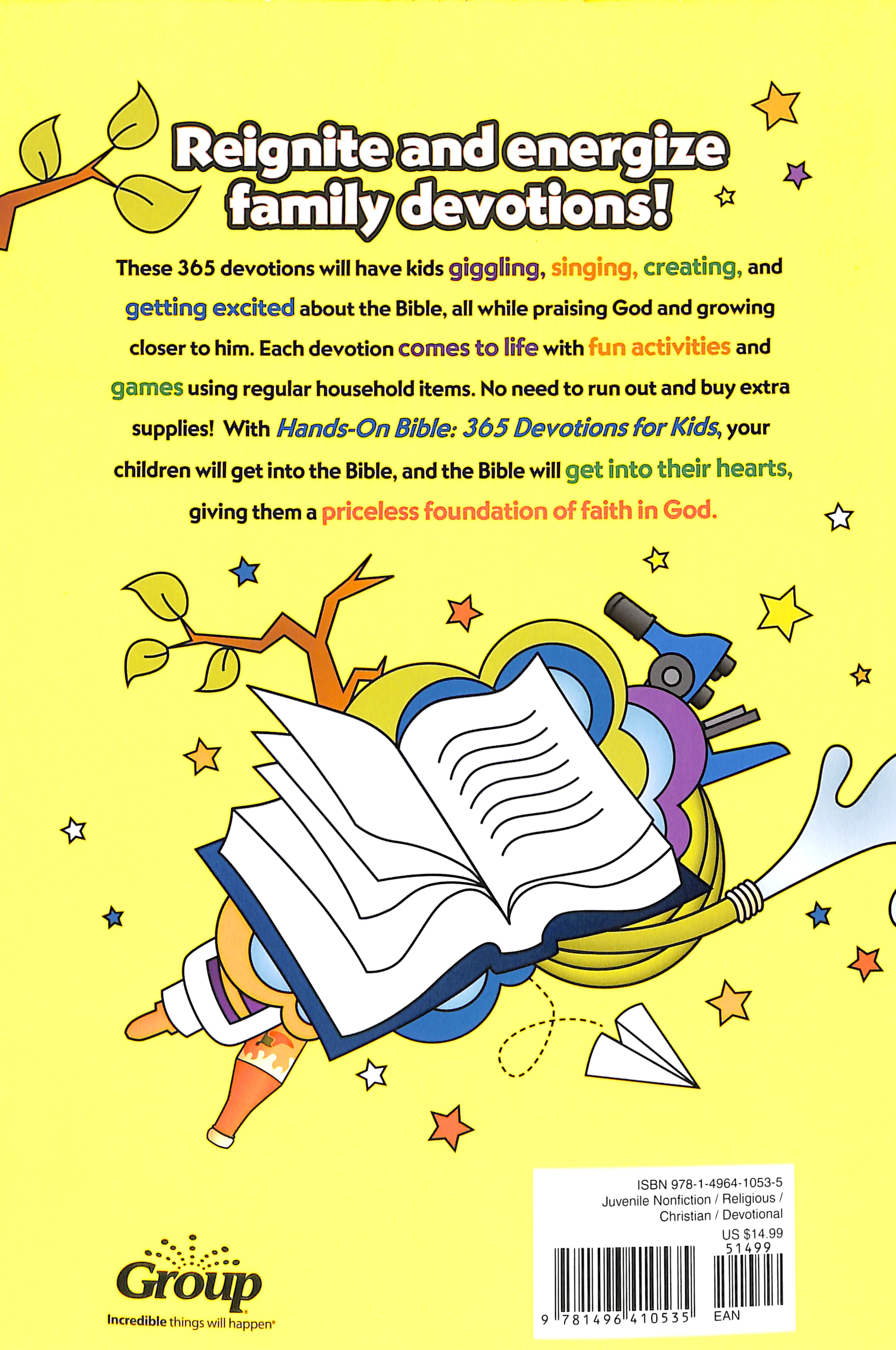 Hands-On Bible 365 Devotions For Kids: Faith-Filled Activities For Families