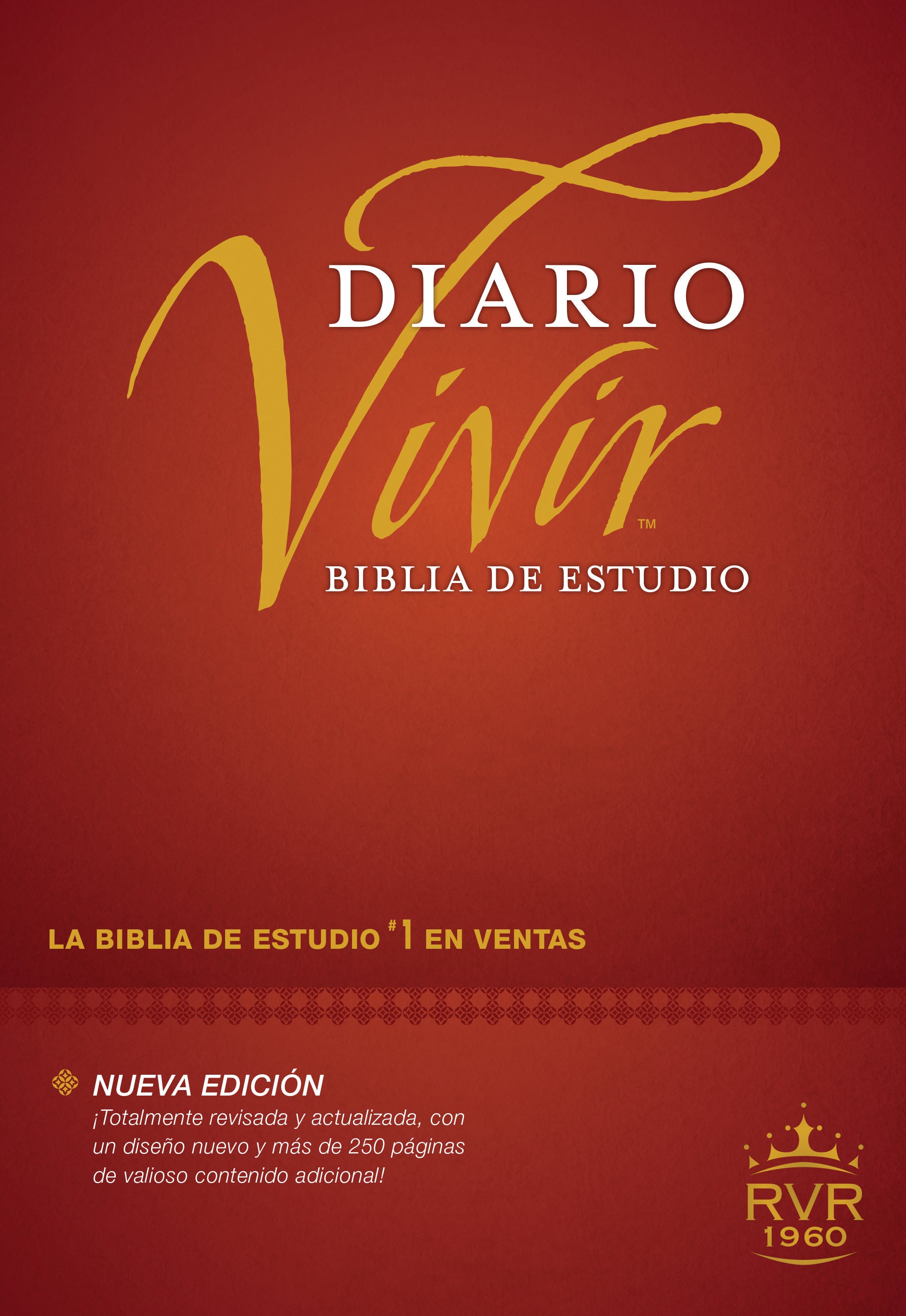 Rvr60 Biblia De Estudio Del Diario Vivir Burgundy Indexed (Red Letter Edition)