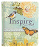 NLT Inspire Creative Journaling Bible Blue/Cream (Black Letter Edition)