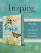 NLT Inspire Creative Journaling Bible Blue/Cream (Black Letter Edition)