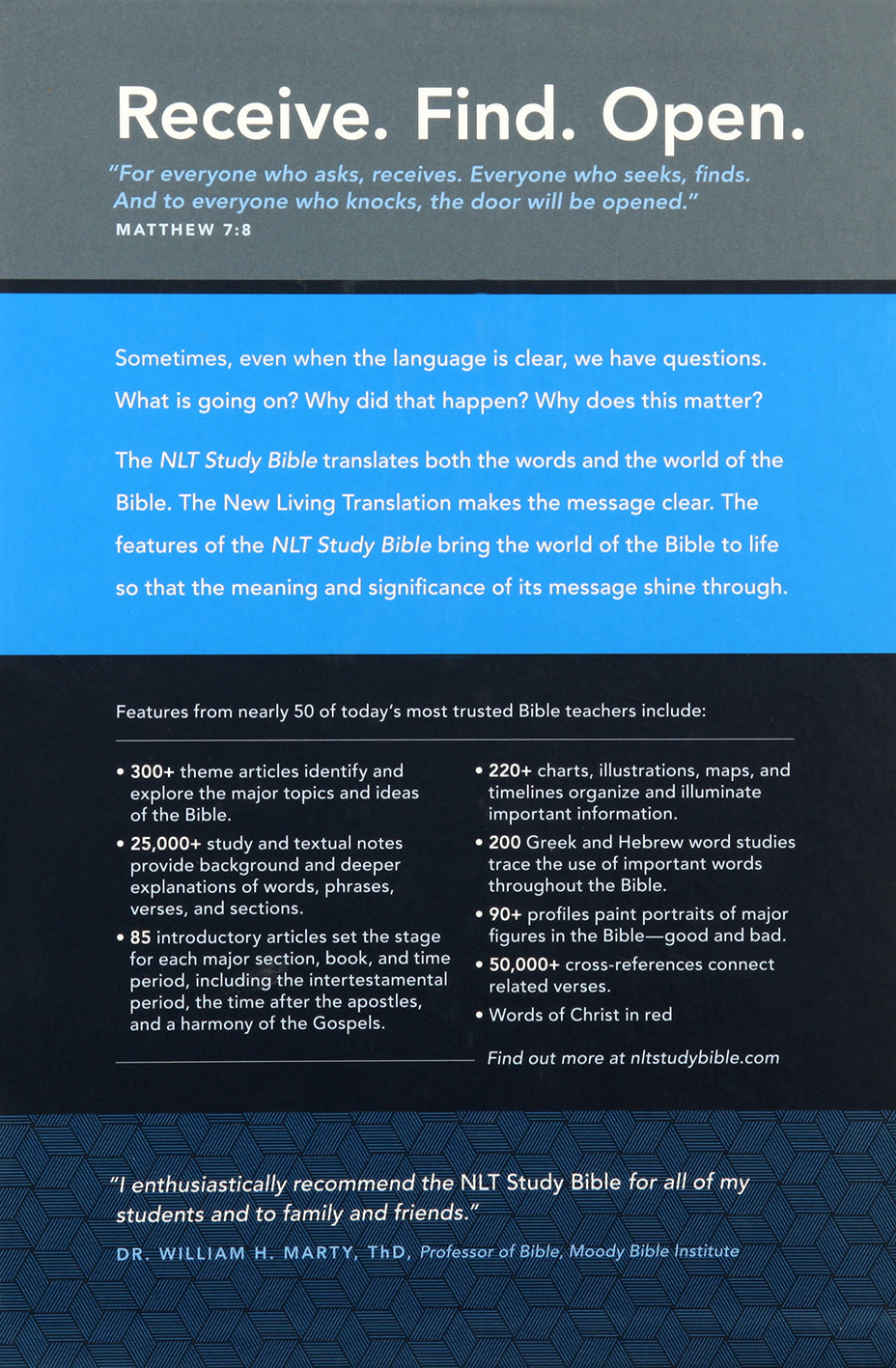 NLT Study Bible Indexed Blue (Red Letter Edition)