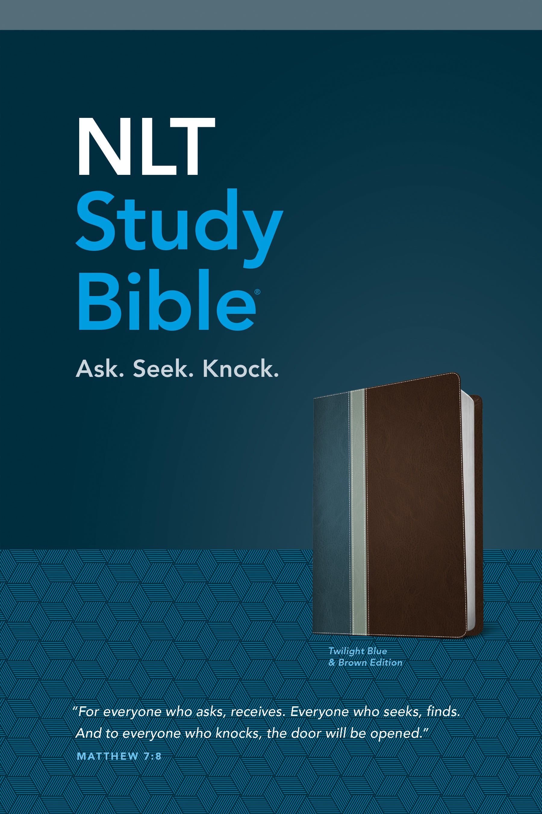 NLT Study Bible Twilight Blue/Brown (Red Letter Edition)