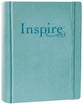 NLT Inspire Creative Journaling Bible Large Print Tranquil Blue (Black Letter Edition)