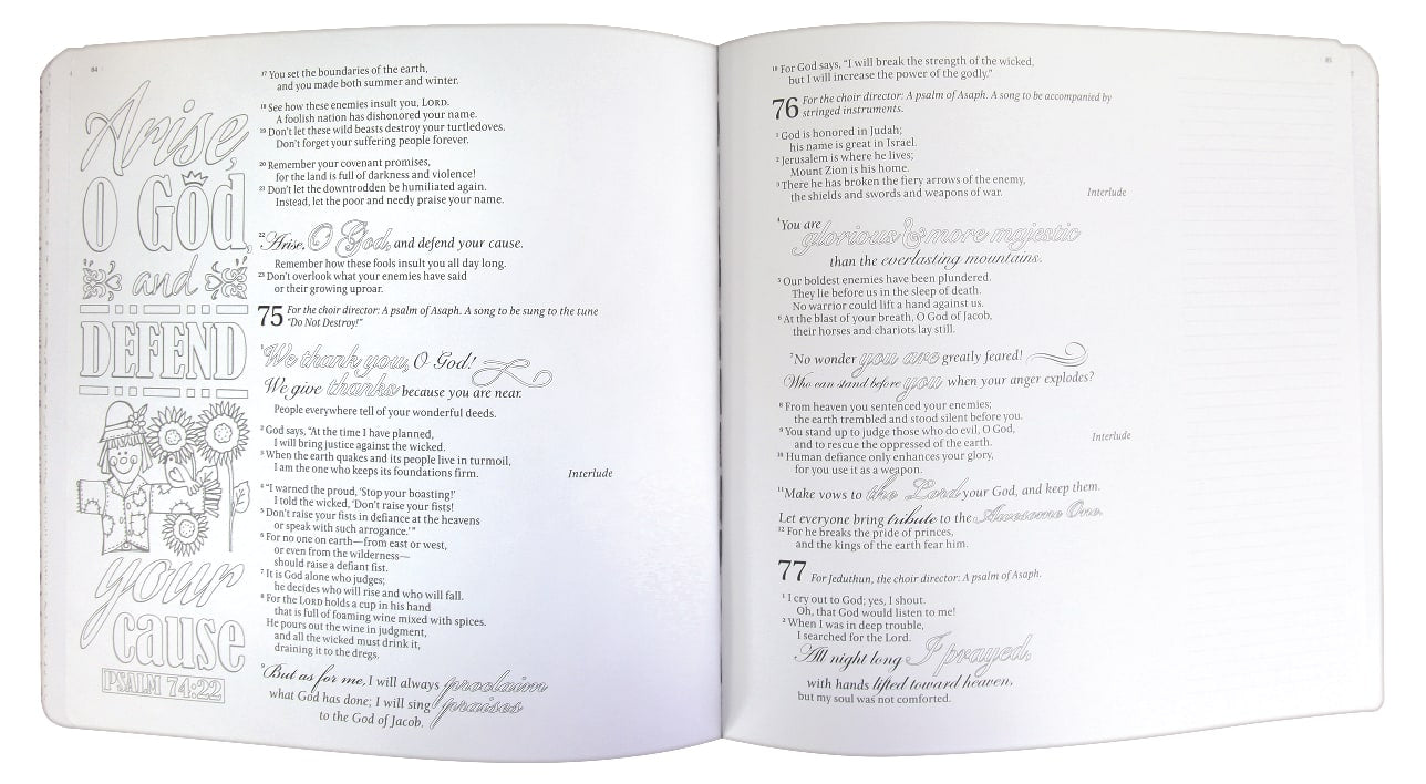 NLT Inspire Psalms Creative Journaling (Black Letter Edition)