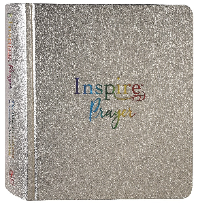 NLT Inspire Prayer Bible Metallic Champagne Gold (Black Letter Edition)