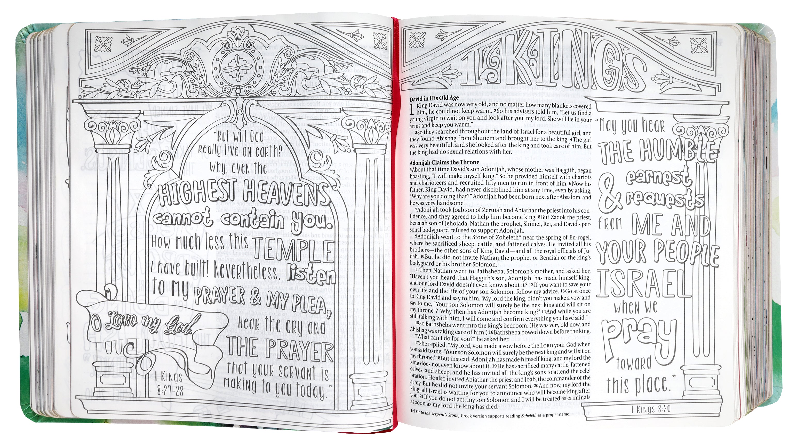 NLT Inspire Prayer Bible Joyful Colors With Gold Foil Accents (Black Letter Edition)