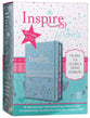 NLT Inspire Bible For Girls Metallic Blue (Black Letter Edition)