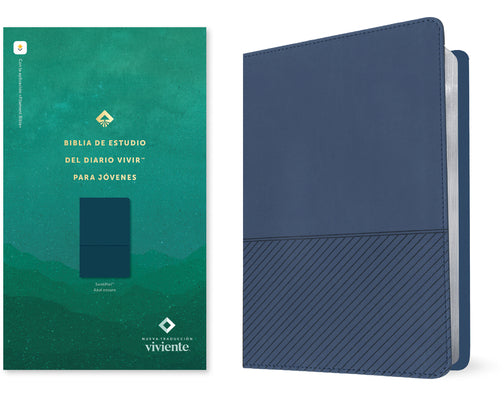 Biblia de estudio del diario vivir para jóvenes NTV (Azul oscuro, Letra Roja, Habilitada para Filament)(Spanish Edition)
