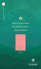 Biblia de estudio del diario vivir para jóvenes NTV (Rosa pastel, Letra Roja, Habilitada para Filament)(Spanish Edition)