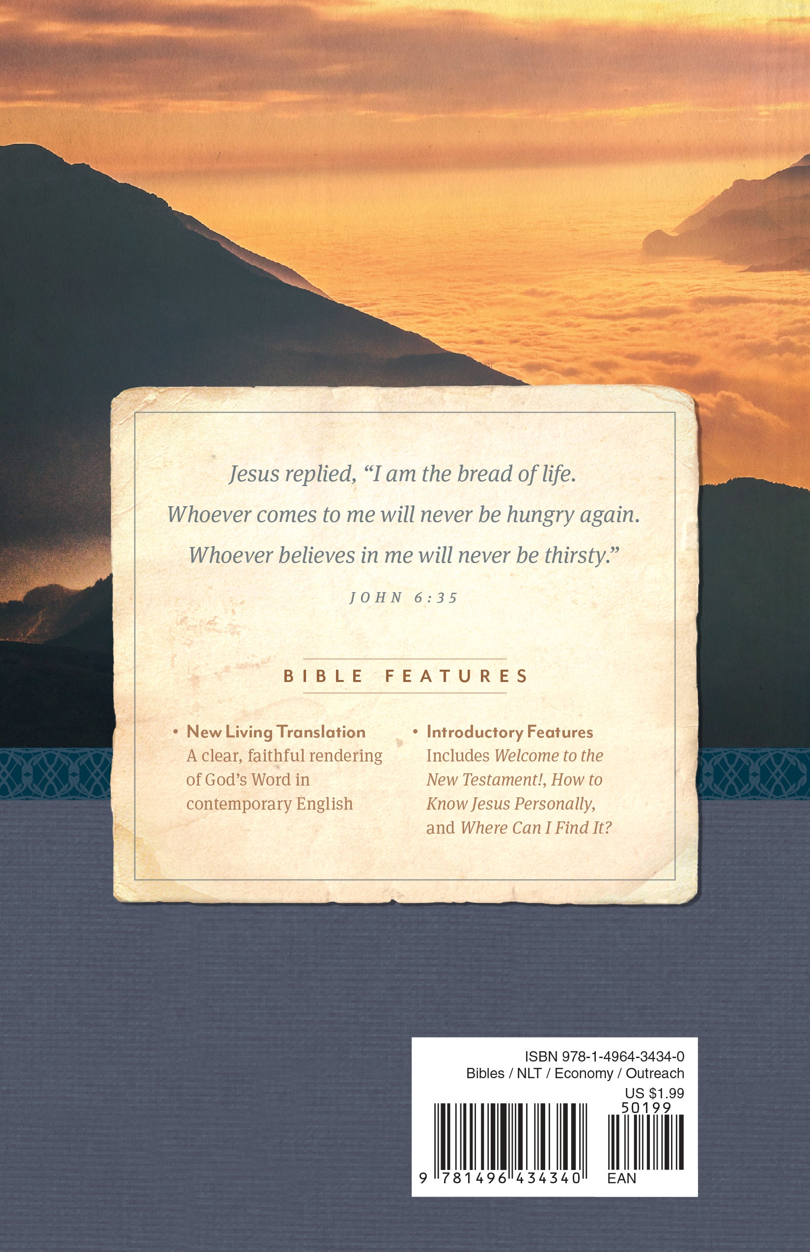 NLT Economy Outreach New Testament (Black Letter)