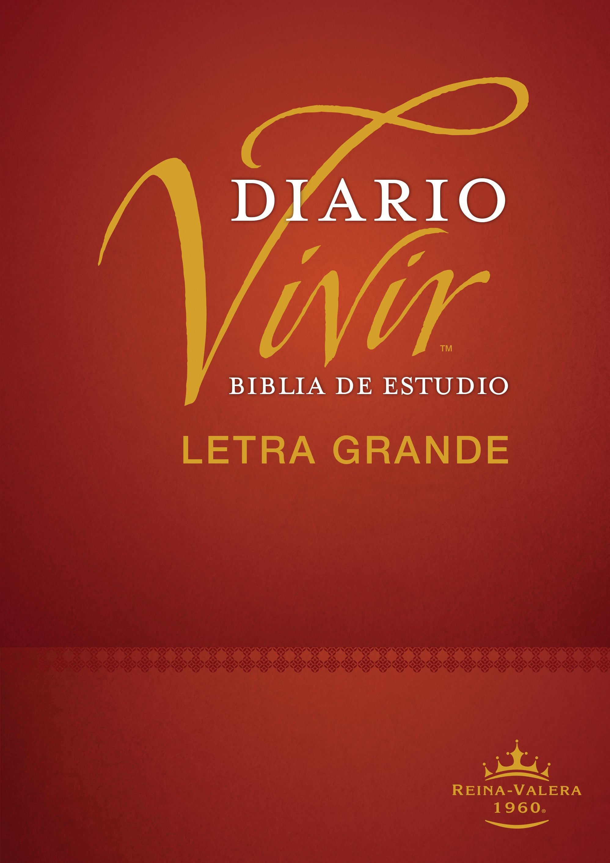 Rvr60 Biblia De Estudio Del Diario Vivir Letra Grande Indice (Red Letter Edition) (Large Print Study Bible With Index)