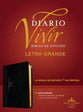 RVR60 Biblia De Estudio Del Diario Vivir Letra Grande Negro/Onice Indice (Red Letter Edition) (Large Print Study Bible With Index)