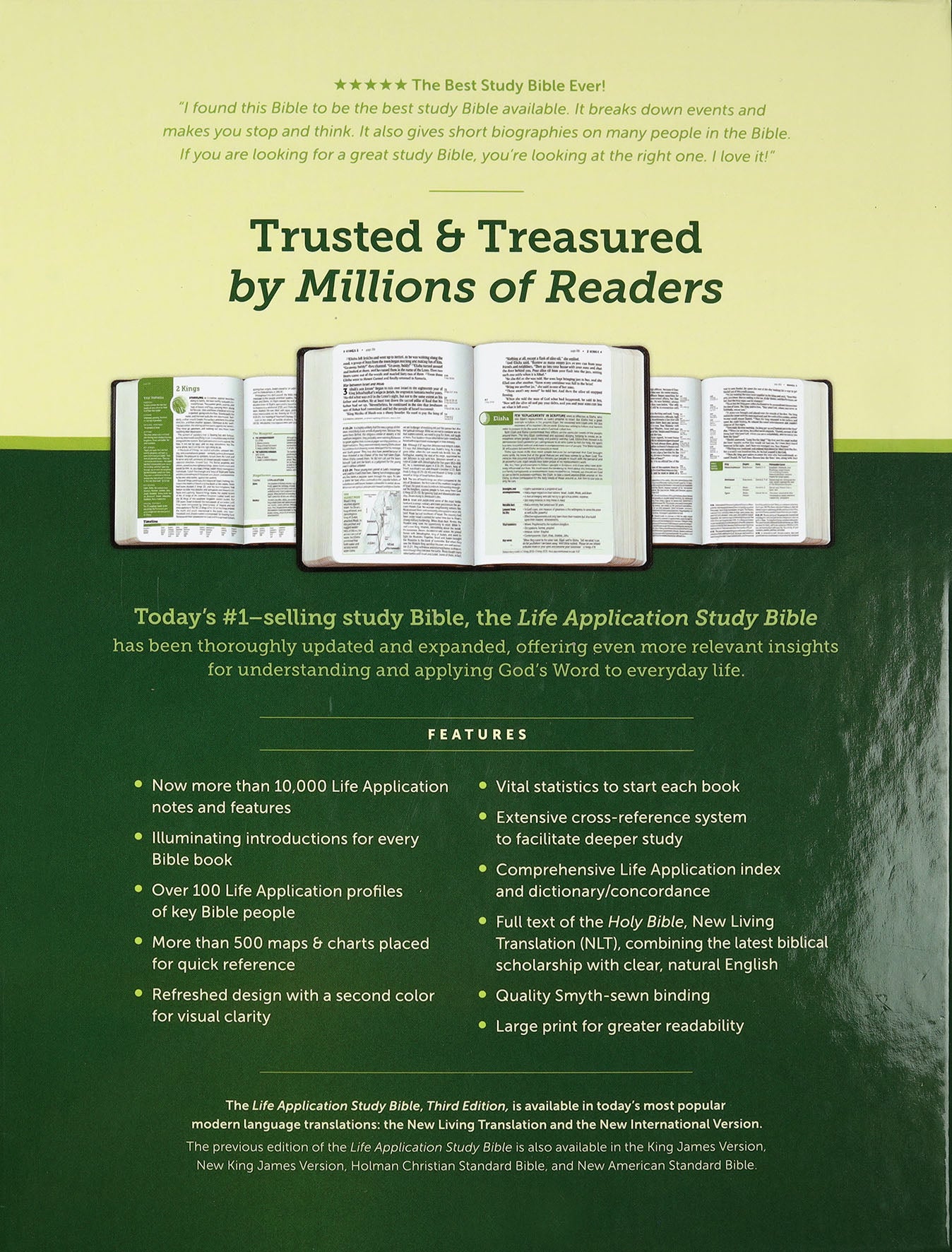 NLT Life Application Study Bible 3rd Edition Large Print Teal Blue Indexed (Red Letter Edition)