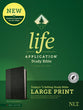 NLT Life Application Study Bible 3rd Edition Large Print Black/Onyx Indexed (Red Letter Edition)