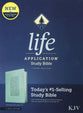 KJV Life Application Study Bible 3rd Edition Floral Frame Teal (Red Letter Edition)