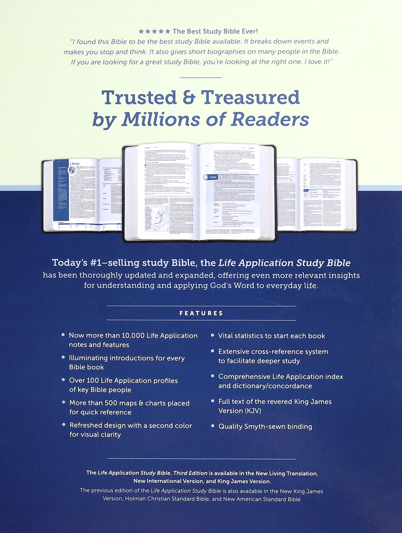 KJV Life Application Study Bible 3rd Edition Black Indexed (Red Letter Edition)