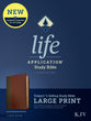 KJV Life Application Study Bible 3rd Edition Large Print Brown/Mahogany (Red Letter Edition)
