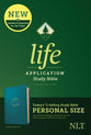 NLT Life Application Study Bible 3rd Edition Personal Size Teal Blue (Black Letter Edition)