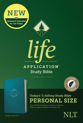 NLT Life Application Study Bible 3rd Edition Personal Size Teal Blue Indexed (Black Letter Edition)