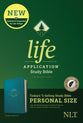 NLT Life Application Study Bible 3rd Edition Personal Size Teal Blue Indexed (Black Letter Edition)