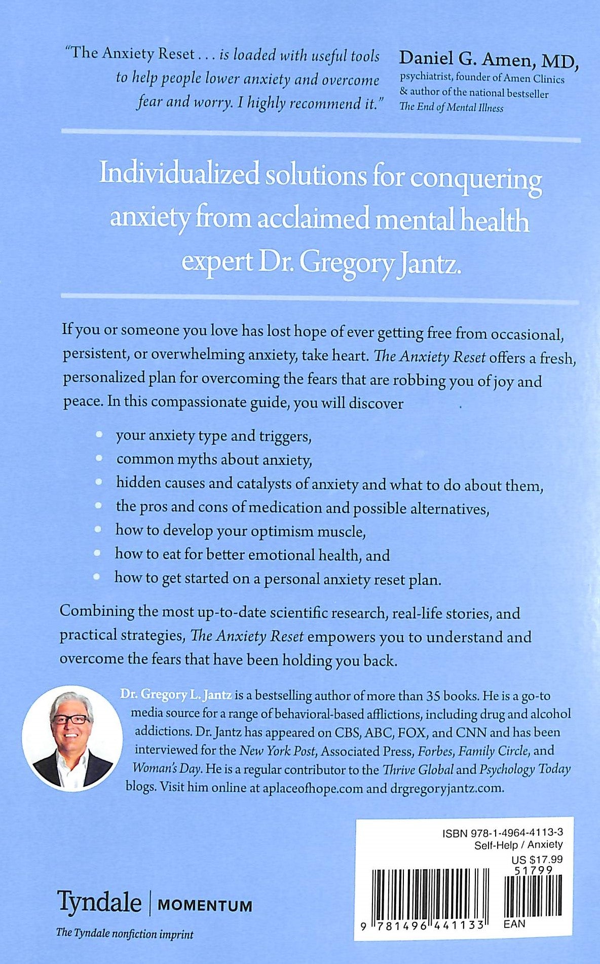 The Anxiety Reset: The New Whole-Person Approach to Overcoming Fear, Stress, Worry, Panic Attacks, Ocd & More
