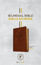 Nlt/Ntv Bilingual Bible/Biblia Bilingue Brown (Black Letter Edition)