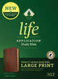 NLT Life Application Study Bible 3rd Edition Large Print Brown/Mahogany Indexed (Red Letter Edition)