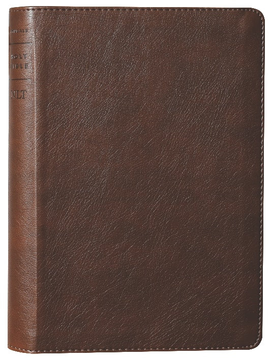 NLT Thinline Reference Bible Rustic Brown Red Letter (Filament Enabled Edition)