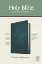 NLT Thinline Reference Bible Earthen Teal Blue Red Letter (Filament Enabled Edition)