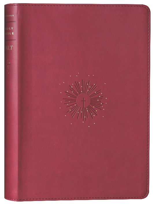 NLT Large Print Thinline Reference Bible Aurora Cranberry Red Letter (Filament Enabled Edition)