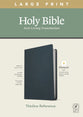 NLT Large Print Thinline Reference Bible Blue Red Letter (Filament Enabled Edition)
