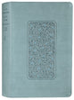NLT Personal Size Giant Print Bible Filament Enabled Edition Floral Teal (Red Letter Edition)