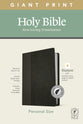NLT Personal Size Giant Print Bible Filament Enabled Edition Indexed Black/Onyx (Red Letter Edition)