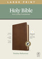 NLT Large Print Thinline Reference Bible Rustic Brown Indexed Red Letter (Filament Enabled Edition)
