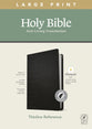 NLT Large Print Thinline Reference Bible Cross Grip Black Indexed Red Letter (Filament Enabled Edition)