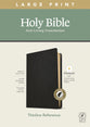 NLT Large Print Thinline Reference Bible Black Indexed Red Letter Edition (Filament Enabled Edition)
